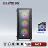 CASE VSP GAMING KA27- Black + 4Fans Led