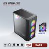 CASE VSP GAMING KA28- Black + 4Fans Led