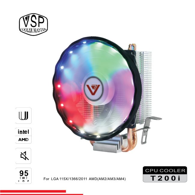 FAN CPU VSP COOLER MASSTER T200I LED RGB