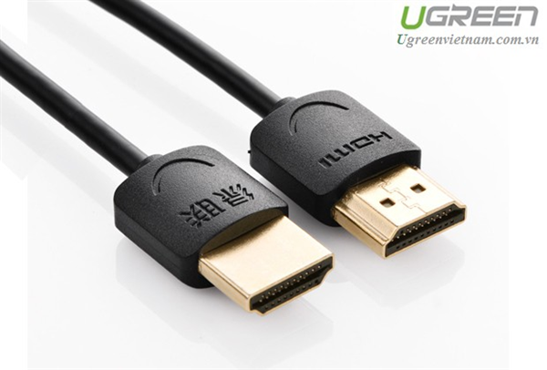 Cáp HDMI Ugreen dài 2m Ultra Slim chính hãng Hỗ trợ 3D, 4K*2K, full HD 11199