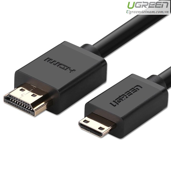 Cáp Mini HDMI to HDMI dài 3M hỗ trợ độ phân giải 4K chính hãng Ugreen 10118