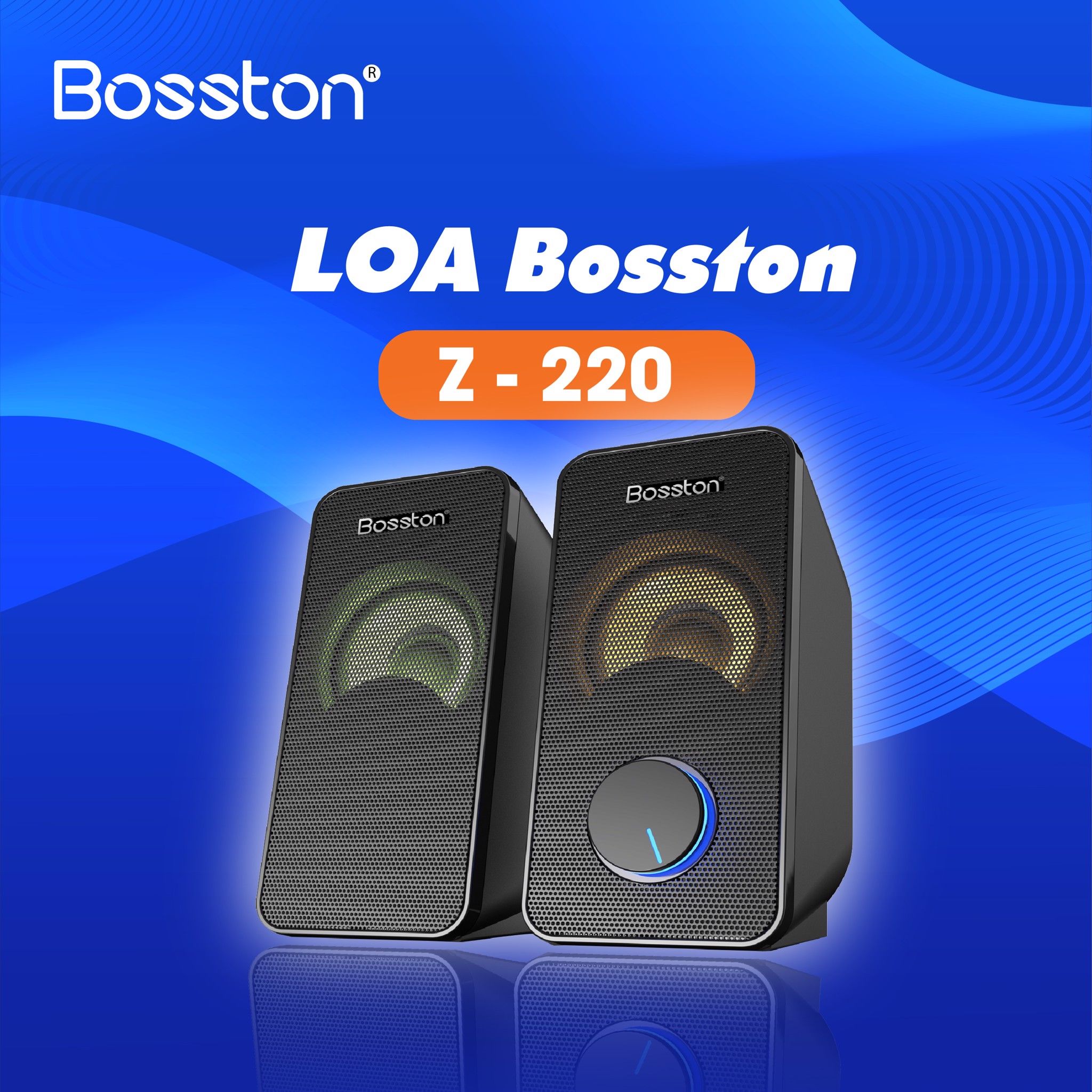 Loa vi tính 2.0 Bosston Z220 Led RGB