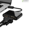 Cáp chuyển đổi Displayport to VGA/HDMI chính hãng Ugreen 40367 cao cấp