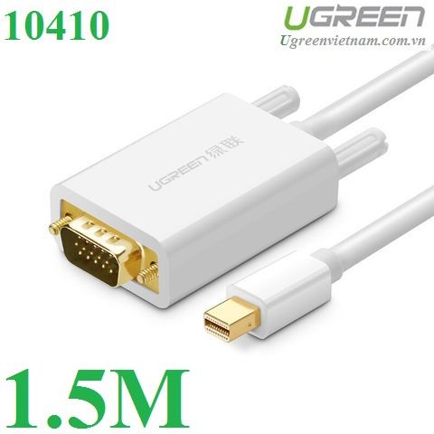 Cáp chuyển đổi Mini Displayport sang VGA dài 1,5m chính hãng Ugreen 10410 cao cấp