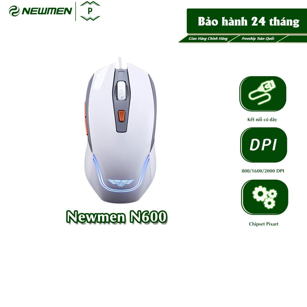 Chuột máy tính có dây Gaming Newmen N600 - Hàng chính hãng