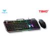 COMBO BÀN PHÍM + CHUỘT AULA F2023 BÀN PHÍM GIẢ CƠ GAMING - PHÍM CÓ ĐÈN LED ĐỔI MÀU THEO AM THAMH, DÙNG CHO WINDOWS/ MAC