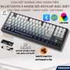 Bàn Phím Cơ Gaming Không Dây Bluetooth XM87 LED RGB Pro Keycap Xịn, White Switch, Hotswap, 3 Mode