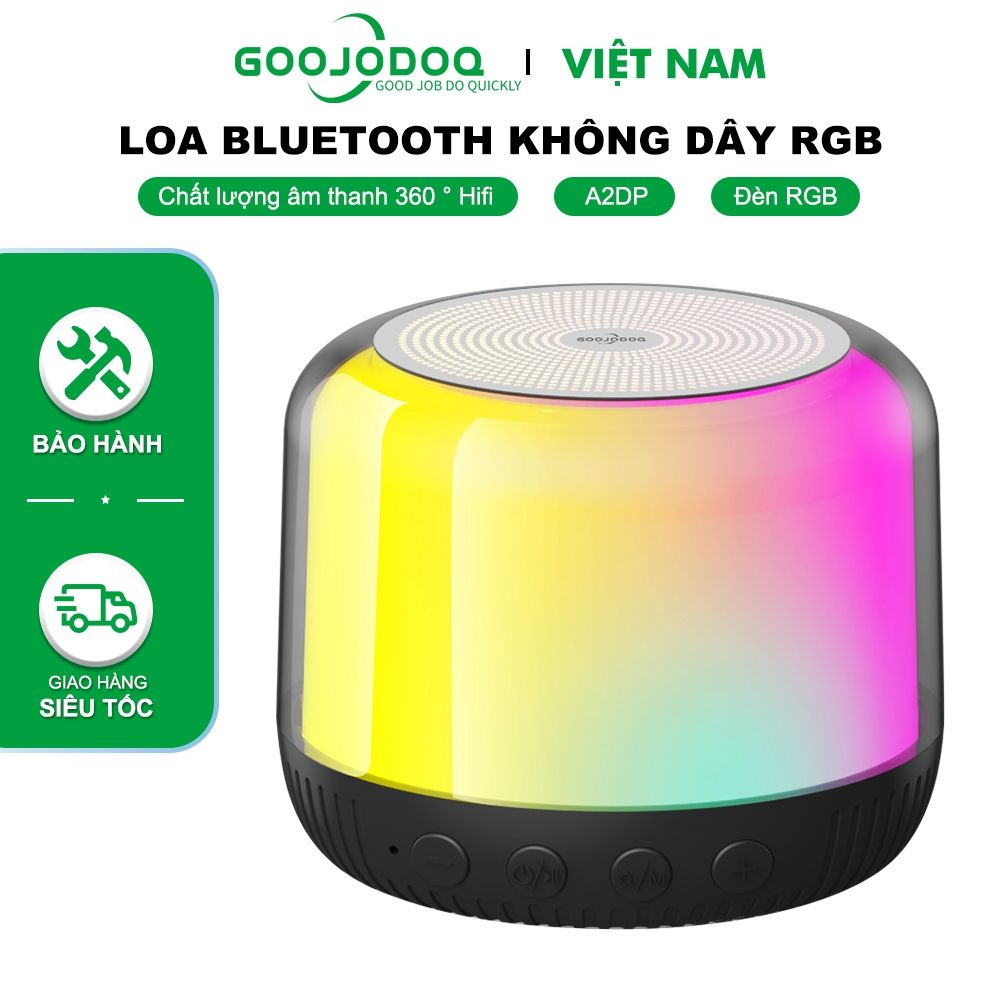Loa Bluetooth Mini GOOJODOQ RGB Di Động Không Dây Âm Thanh 3 Trong 1