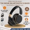 Tai Nghe Headphone Chụp Tai Không Dây Bluetooth X-Bass Âm Thanh Nổi Nghe Nhạc, Chơi Game