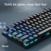 Bàn phím cơ AULA Blue Switch LED Gaming RGB máy tính bàn laptop có dây giá rẻ LUVIBA S2022