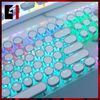 Bàn Phím Cơ Keycap Xuyên Led Gaming Màu Trắng AULA F2088 Nút Tròn Led Rgb Bàn Phím Máy Tính Laptop Pc Chơi Game Có Dây