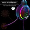Tai Nghe Chụp Tai Chơi Game N2 LED RGB Chống ồn Âm Thanh 5D Super Bass Micro Lọc Âm 360 Độ Cho Máy Tính/ Laptop/ PC