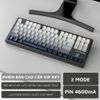 Bàn Phím Cơ Gaming Không Dây Bluetooth XM87 LED RGB Pro Keycap Xịn, White Switch, Hotswap, 3 Mode