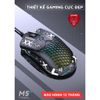 Chuột Game Siêu Nhẹ Ziyou M5 LED RGB Thiết Kế Công Thái Học, 6 Nút Chức Năng Siêu Nhạy, Có App Cài Macro
