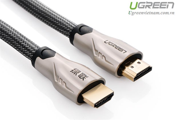 Cáp HDMI 10M bọc lưới chống nhiễu hỗ trợ 3D full HD 4Kx2K chính hãng Ugreen 11195 cao cấp