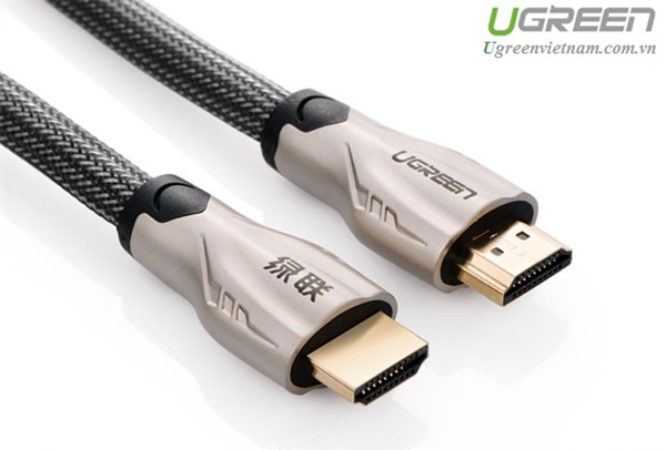 Cáp HDMI 1,5M bọc lưới chống nhiễu hỗ trợ 3D full HD 4Kx2K chính hãng Ugreen 11190
