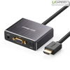 Cáp chuyển đổi HDMI to VGA + Audio và 1 cổng quang SPDIF chính hãng Ugreen 40282 cao cấp