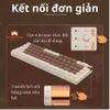 Bàn phím cơ không dây Royal Axe R68 - Hotswap 5 pin - 3 Mode kết nối - Led RGB nhiều chế độ, switch đã được pre-lube