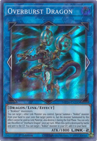 [  UK ] Đồng giá 10K Overburst Dragon - MP20-EN200 - Super Rare 1st Edition