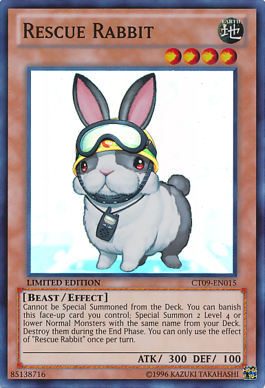 [ US ] Rescue Rabbit - CT09-EN015 - Super Rare - 1st Edition