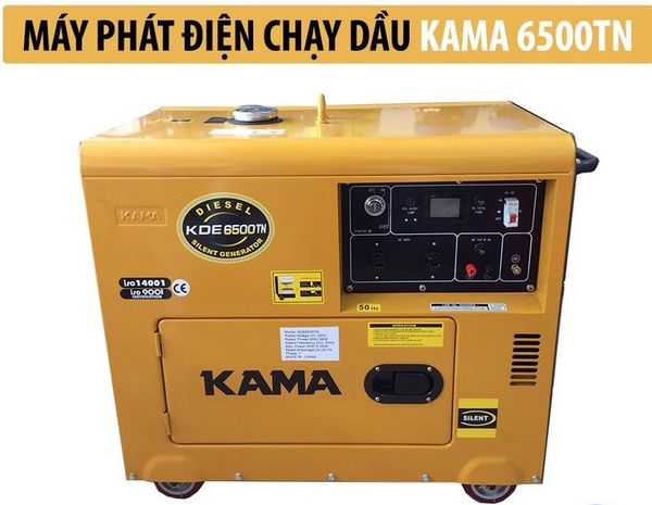 Máy Phát Điện Chạy Dầu Kama KDE6500TN