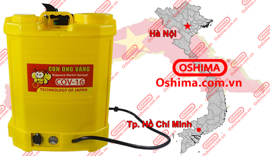 Bình Xịt Điện Con Ong Vàng COV 16D