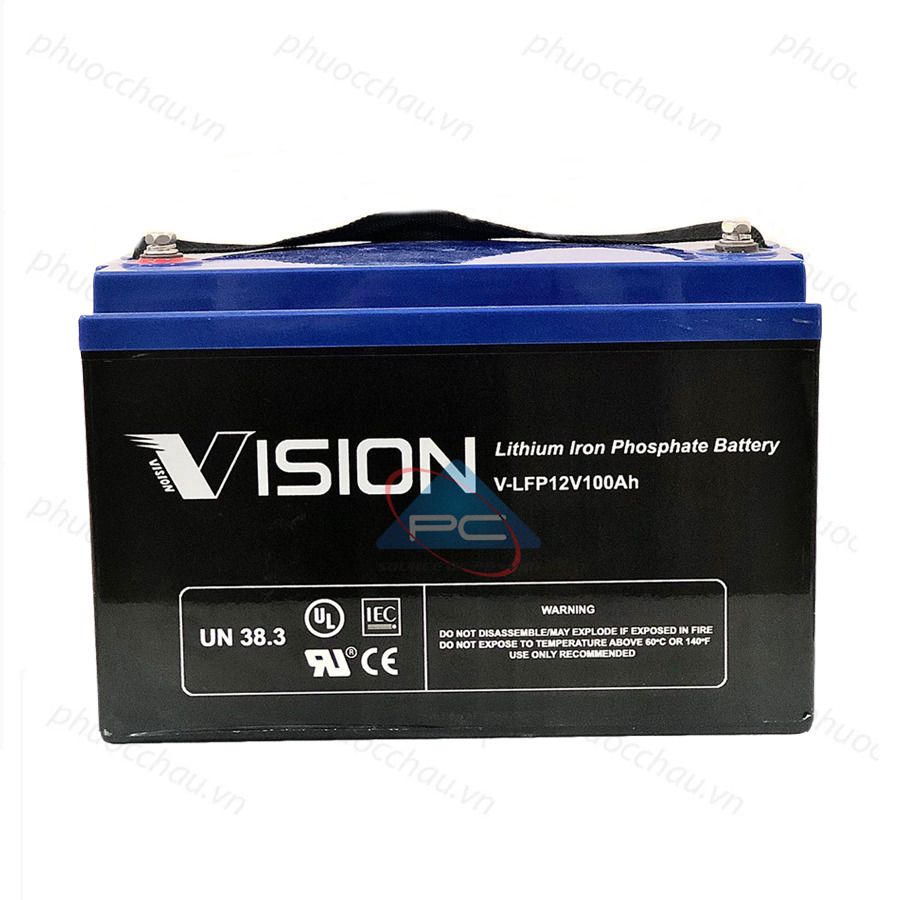 Ắc Quy Lithium VISION V-LFP12100 12V-100AH