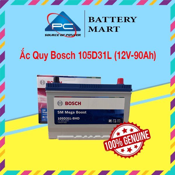 Ắc Quy BOSCH 105D31L/R (12V-90AH)