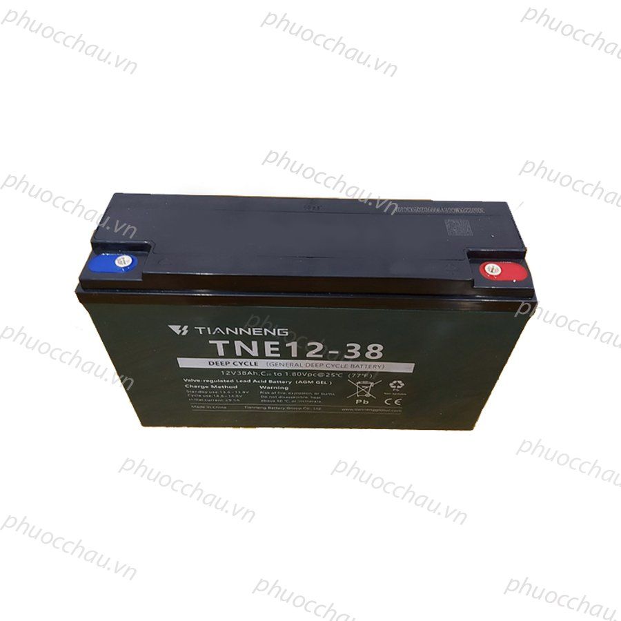 Ắc Quy Thiên Năng Tianneng TNE12-38 (12V - 38Ah),  ắc quy dùng cho Xe điện, UPS, Năng lượng mặt trời