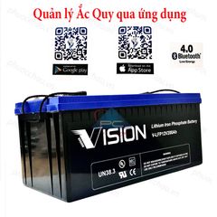 Ắc Quy Lithium VISION V-LFP12200 12V-200AH