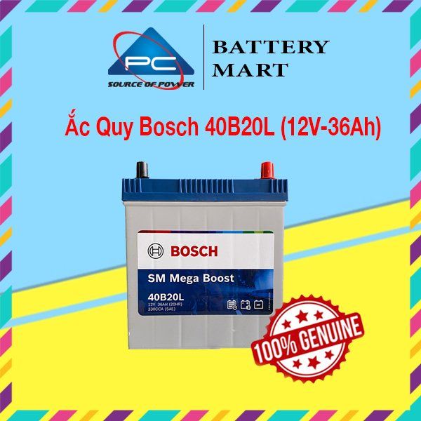 Ắc Quy BOSCH 40B20L (12V-36AH)