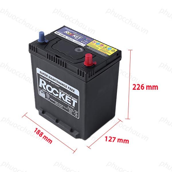 Ắc Quy ROCKET SMF 44B19L (12V-40Ah)