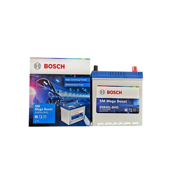 Ắc Quy BOSCH 55B20L (12V-40AH)