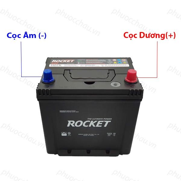 Ắc Quy ROCKET SMF 55D23L (12V-60Ah)