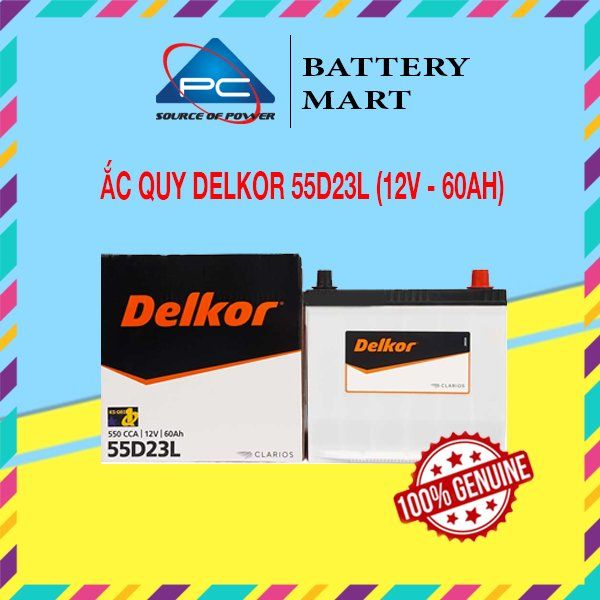 Ắc Quy Delkor 55D23L/R (12V - 60Ah)