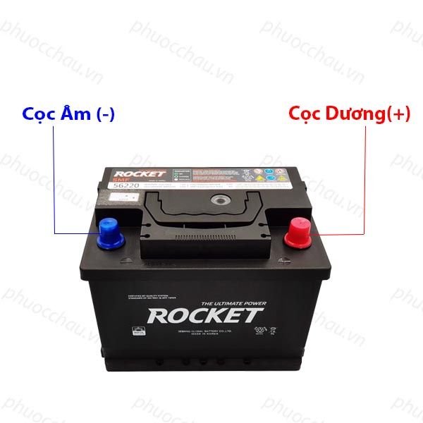 Ắc Quy ROCKET SMF 56220 (12V-62Ah)