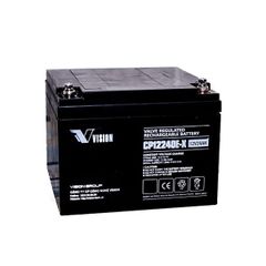 Ắc Quy Lưu Điện VISION CP12240E-X 12V-24AH, Chuyên Dùng Cho Nguồn Dự Phòng (UPS, Inverter, ...)