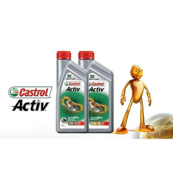 DẦU NHỚT XE SỐ CASTROL ACTIV - 20W40 1000ML(1L) Nhớt Castrol Activ 4T