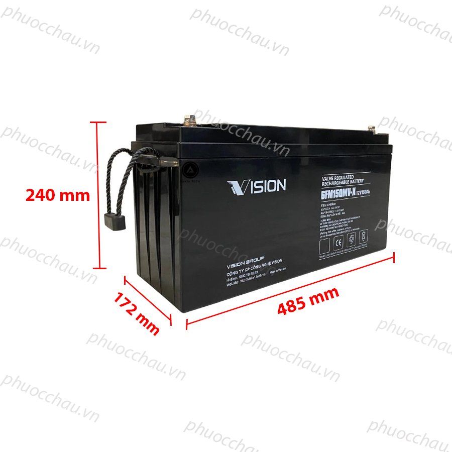 Ắc Quy VISION 6FM150MV-X (12V-150AH)