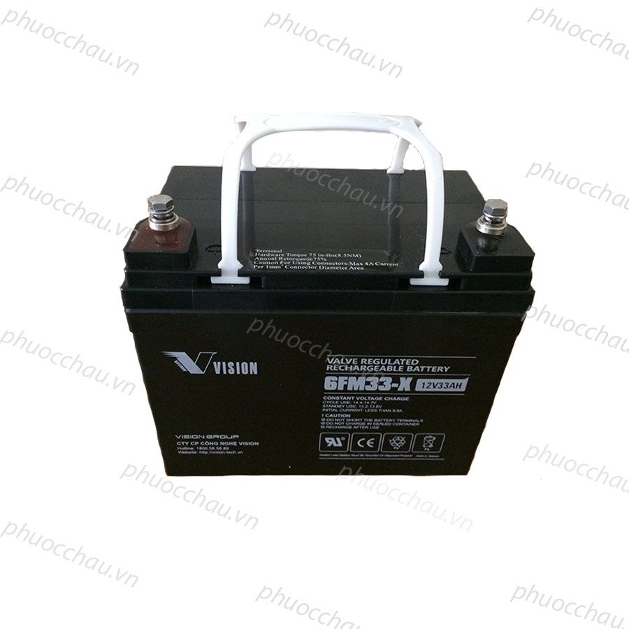 Ắc Quy VISION 6FM33-X (12V-33AH)