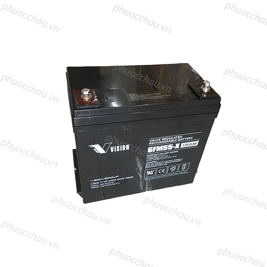 Ắc Quy VISION 6FM55-X (12V-55AH)