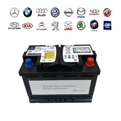 Bình Ắc Quy Xe Mercedes A0019828008 AGM 12V - 70Ah, Ắc Quy Xe Mercedes C200, C250, GLC200