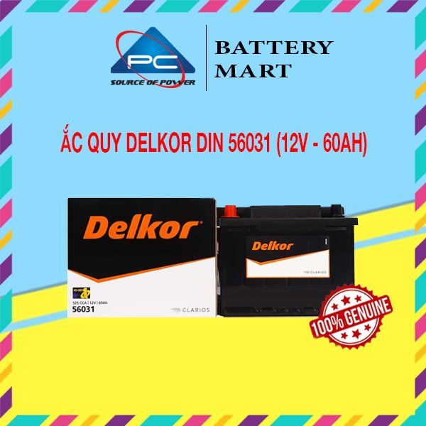 Ắc Quy Delkor  DIN 56031 (12V - 60Ah)