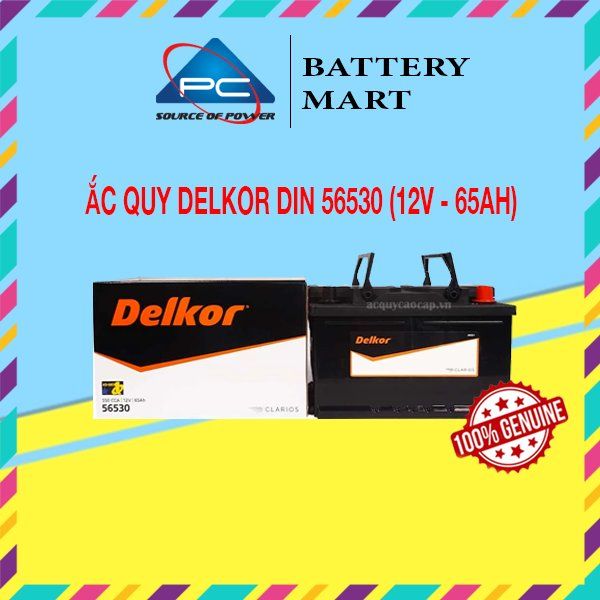 Ắc Quy Delkor  DIN 56530 (12V - 65Ah)