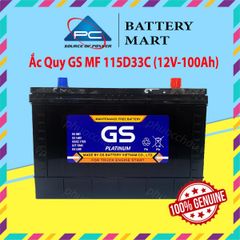 Ắc Quy GS MF 115D33C 115D33V (12V-100AH)