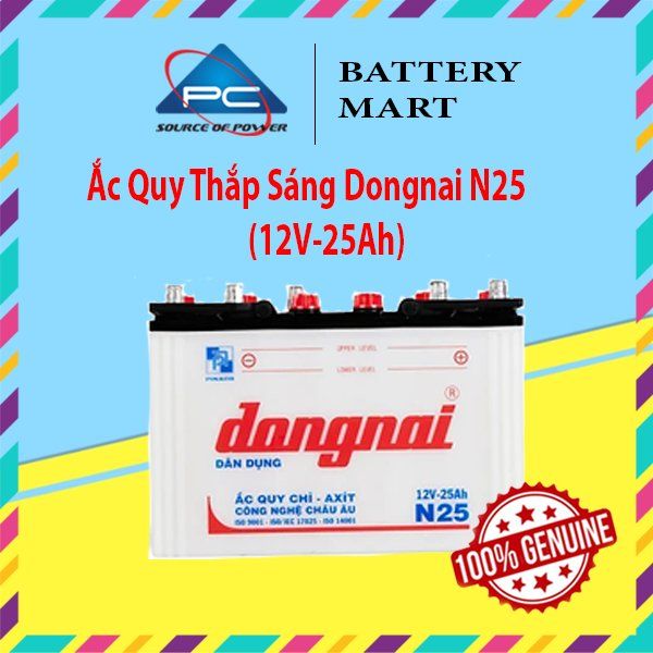 Ắc Quy Thắp Sáng Dongnai N25  (12V-25Ah)