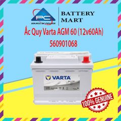 Ắc Quy Ô Tô VARTA AGM 60 (12V60Ah) 560901068