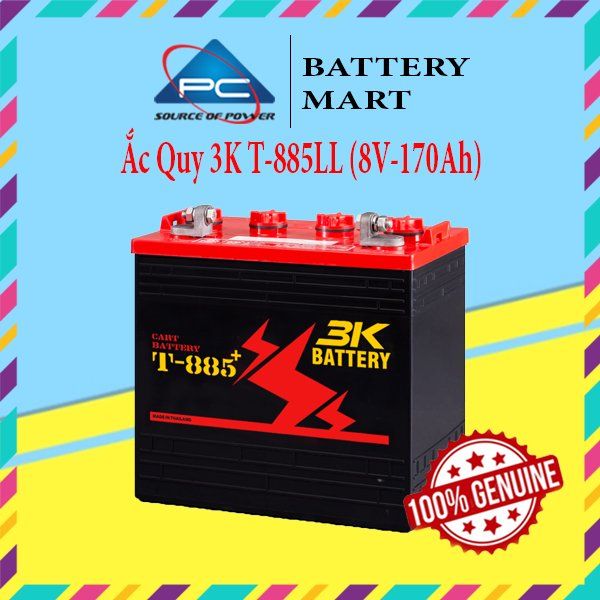 Ắc Quy 3K T-885LL (8V-170Ah)