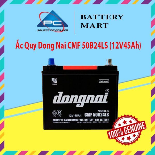 Ắc Quy Dong Nai CMF 50B24LS (12V45Ah)