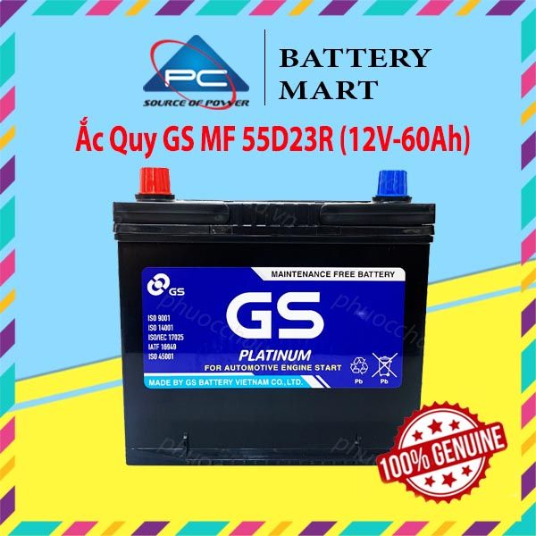 Ắc Quy GS MF 55D23R (12V-60AH)